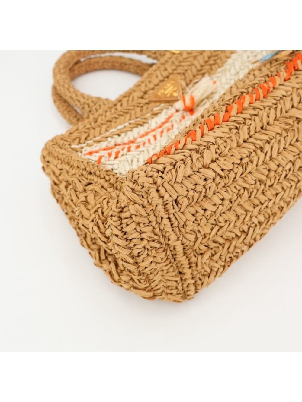 Prada Copy Raffia Basket Tote - Picture 6 of 9